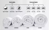Premium Hotel Quality Duvet Deep Sleep Quilt 4.5 10.5 13.5 15 Tog All UK Sizes - seventhstitch