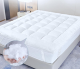 Mattress Topper Extra Deep Filling 10cm Thick Quilted Fluffy Single Double King SuperKing Size - seventhstitch