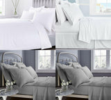 Luxury Egyptian Cotton Flat Sheet 400 Thread Count Double King Super King Sizes - seventhstitch