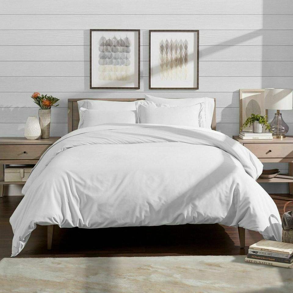 DUVET COVER SET 100% EGYPTIAN COTTON 400 THREAD COUNT BEDDING SETS DOUBLE KING - seventhstitch
