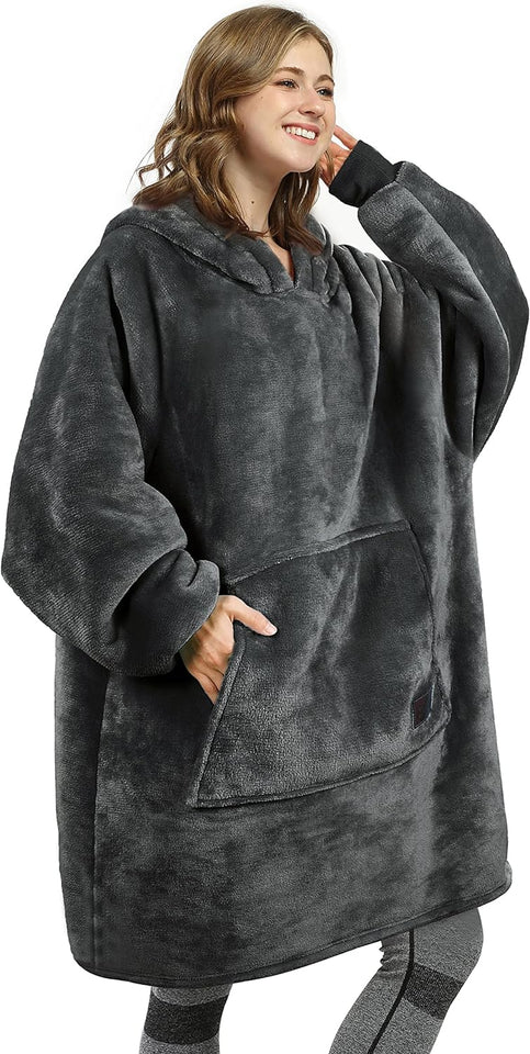 Oversized Hoodie Blanket Sweatshirt Super Soft Warm Comfortable Cozy Hoodies Fits All - seventhstitch