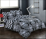 Reversible Duvet Cover Set 100% Cotton 200TC Printed Bedding Sets Double Super King Size