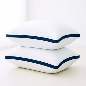 Luxury Hotel Quality Pillows Hollow Fibre Filled Bed Pillows Extra Soft Bounce Back Anti Allergic, Breathable
