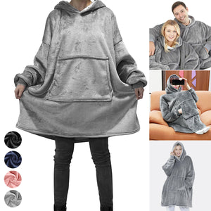 Oversized Hoodie Blanket Sweatshirt Super Soft Warm Comfortable Cozy H