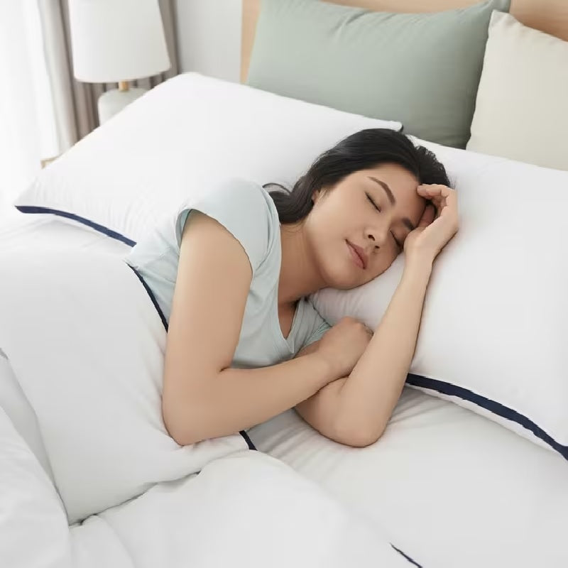 Luxury Hotel Quality Pillows Hollow Fibre Filled Bed Pillows Extra Soft Bounce Back Anti Allergic, Breathable