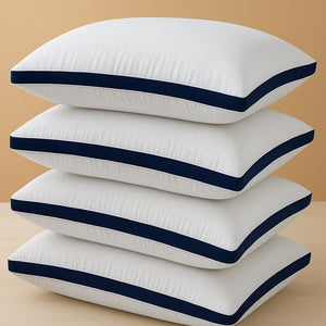Luxury Pillow 2 Pack Hotel Quality Bed Pillows Soft Down Alternative Filled Best for Side, Stomach and Back Sleeper