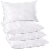 Luxury Hotel Quality Pillows Hollow Fibre Filled Bed Pillows Extra Soft Bounce Back Anti Allergic, Breathable - seventhstitch