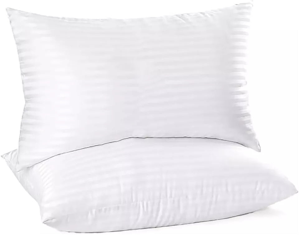 Luxury Hotel Quality Pillows Hollow Fibre Filled Bed Pillows Extra Soft Bounce Back Anti Allergic, Breathable - seventhstitch