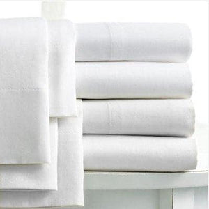 Luxury Egyptian Cotton Flat Sheet 400 Thread Count Double King Super King Sizes - seventhstitch