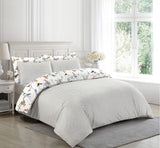 Printed Bedding Sets 100% Cotton 200 Thread Count Reversible Print Duvet Covers Set - seventhstitch