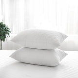 Pack of 2 Waterproof Quilted Pillow Protectors 100% Cotton - seventhstitch