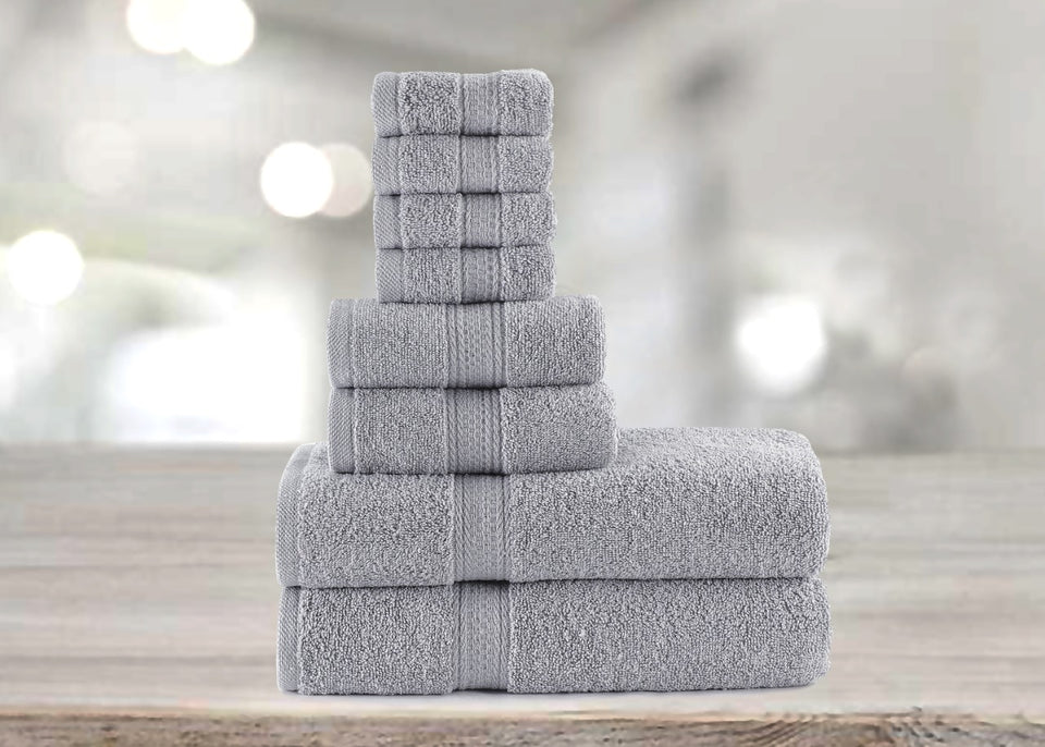 Luxury Towel Bale Set 100% Egyptian cotton Soft Face Hand Bath Bathroom Towels - seventhstitch