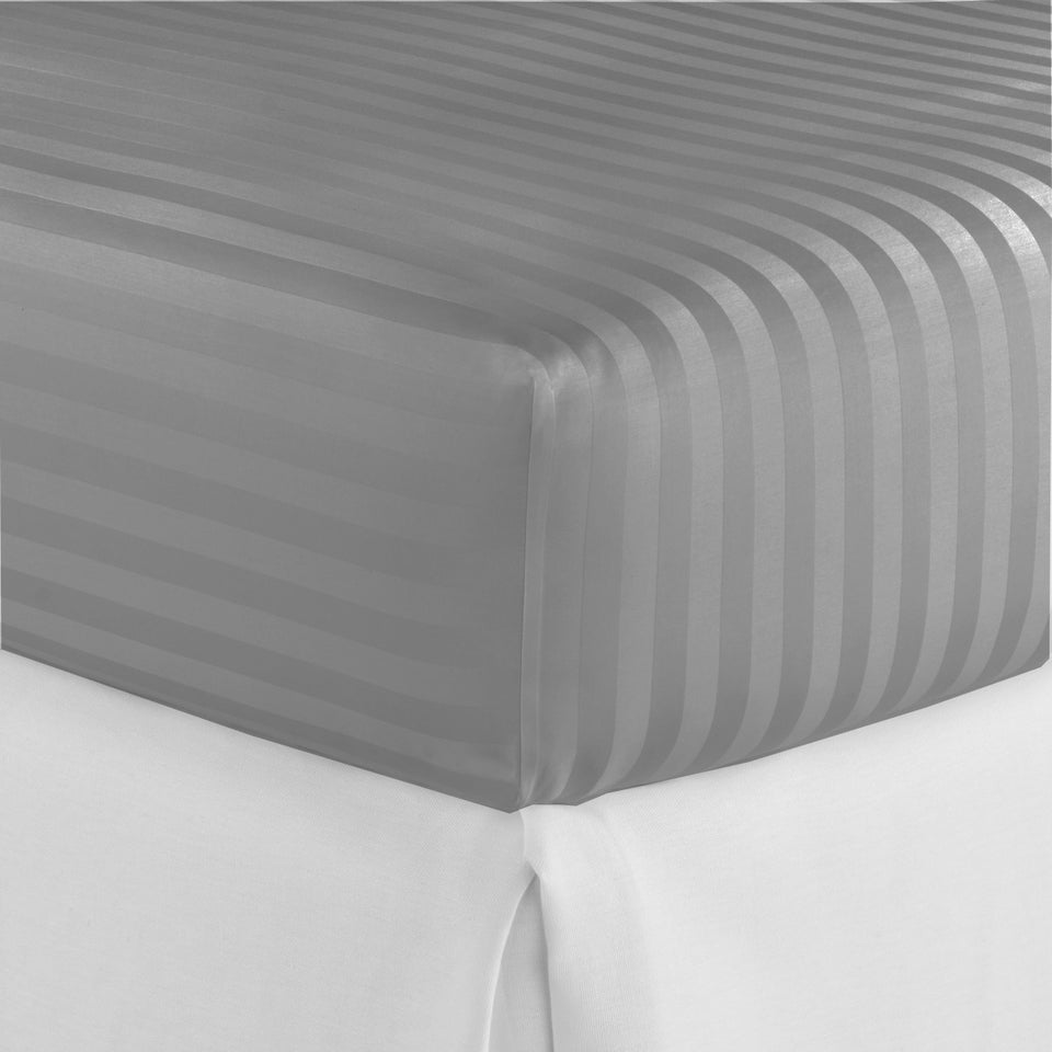 600 THREAD COUNT STRIPE EXTRA DEEP FITTED SHEET 100% EGYPTIAN COTTON DOUBLE KING - seventhstitch